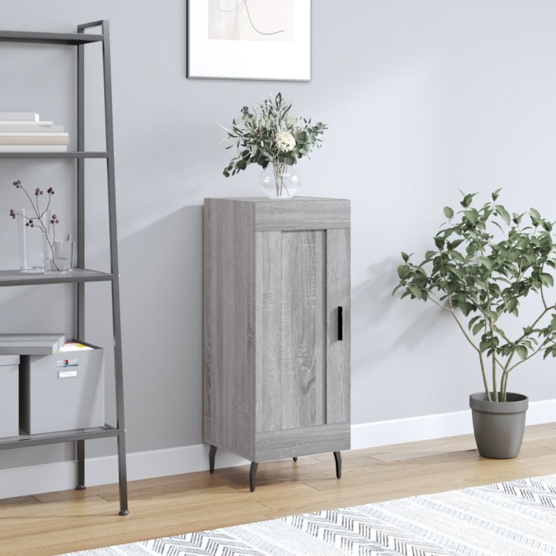 vidaXL Credenza Grigio Sonoma 34,5x34x90 cm in Legno Multistrato vidaXL Credenza Grigio Sonoma 34,5x34x90 cm in Legno Multistrato