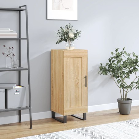 vidaXL Credenza Rovere Sonoma 34,5x34x90 cm in Legno Multistrato