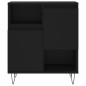 vidaXL Credenza Nero 60x35x70 cm in Legno Multistrato vidaXL Credenza Nero 60x35x70 cm in Legno Multistrato