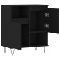 vidaXL Credenza Nero 60x35x70 cm in Legno Multistrato vidaXL Credenza Nero 60x35x70 cm in Legno Multistrato