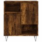 vidaXL Credenza Rovere Fumo 60x35x70 cm in Legno Multistrato vidaXL Credenza Rovere Fumo 60x35x70 cm in Legno Multistrato
