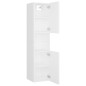 vidaXL Set Mobili da Bagno Bianco in Truciolato vidaXL Set Mobili da Bagno Bianco in Truciolato