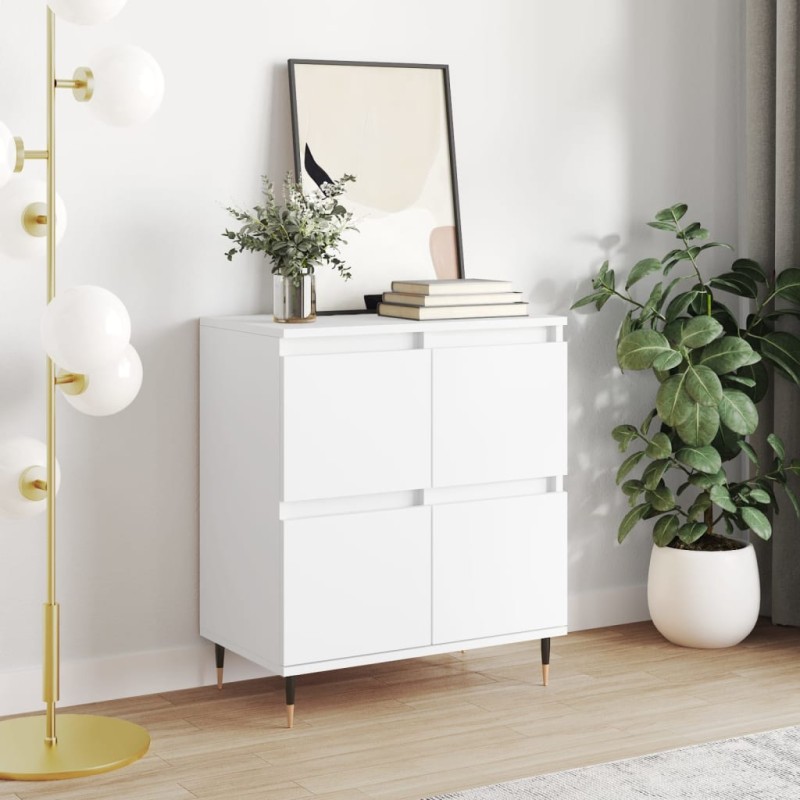 vidaXL Credenza Bianca 60x35x70 cm in Legno Multistrato vidaXL Credenza Bianca 60x35x70 cm in Legno Multistrato