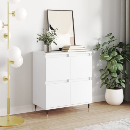 vidaXL Credenza Bianca 60x35x70 cm in Legno Multistrato