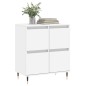 vidaXL Credenza Bianca 60x35x70 cm in Legno Multistrato vidaXL Credenza Bianca 60x35x70 cm in Legno Multistrato