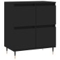 vidaXL Credenza Nero 60x35x70 cm in Legno Multistrato vidaXL Credenza Nero 60x35x70 cm in Legno Multistrato