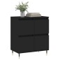 vidaXL Credenza Nero 60x35x70 cm in Legno Multistrato vidaXL Credenza Nero 60x35x70 cm in Legno Multistrato