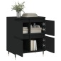 vidaXL Credenza Nero 60x35x70 cm in Legno Multistrato vidaXL Credenza Nero 60x35x70 cm in Legno Multistrato