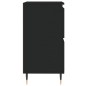 vidaXL Credenza Nero 60x35x70 cm in Legno Multistrato vidaXL Credenza Nero 60x35x70 cm in Legno Multistrato