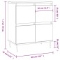vidaXL Credenza Nero 60x35x70 cm in Legno Multistrato vidaXL Credenza Nero 60x35x70 cm in Legno Multistrato