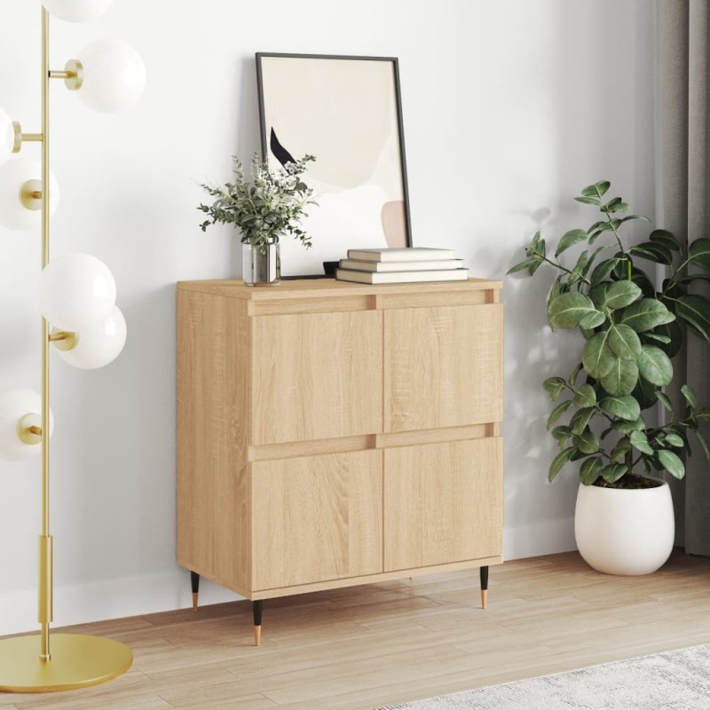vidaXL Credenza Rovere Sonoma 60x35x70 cm in Legno Multistrato vidaXL Credenza Rovere Sonoma 60x35x70 cm in Legno Multistrato