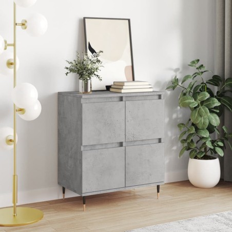 vidaXL Credenza Grigio Cemento 60x35x70 cm in Legno Multistrato