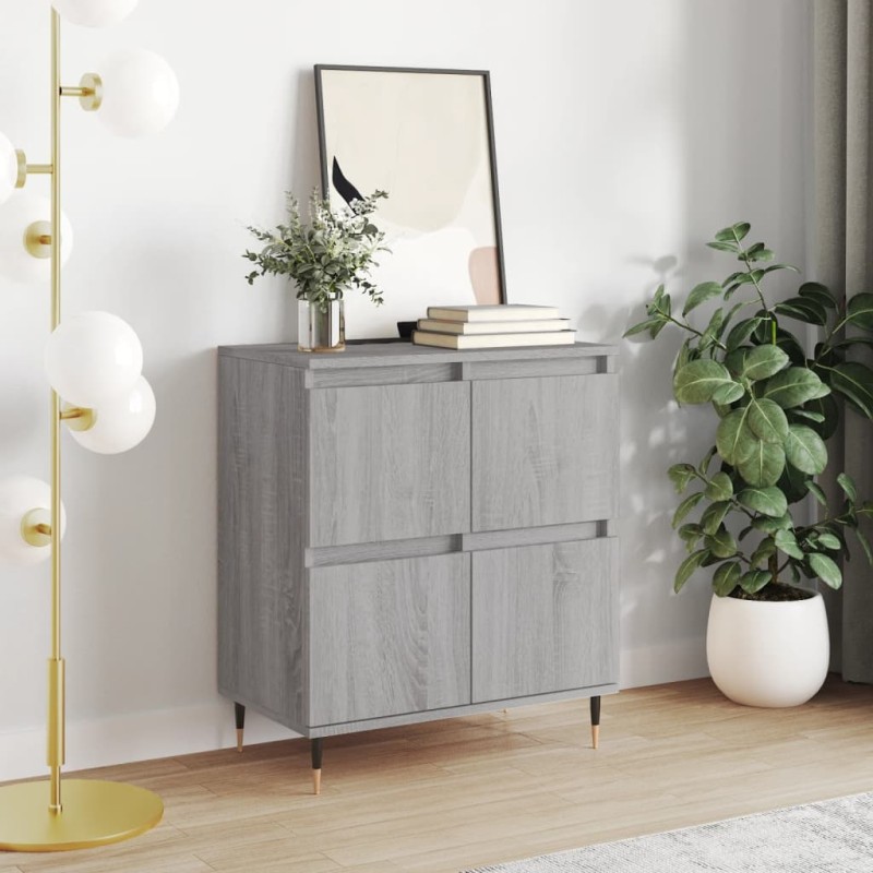 vidaXL Credenza Grigio Sonoma 60x35x70 cm in Legno Multistrato vidaXL Credenza Grigio Sonoma 60x35x70 cm in Legno Multistrato
