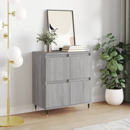 vidaXL Credenza Grigio Sonoma 60x35x70 cm in Legno Multistrato