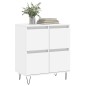 vidaXL Credenza Bianca 60x35x70 cm in Legno Multistrato vidaXL Credenza Bianca 60x35x70 cm in Legno Multistrato