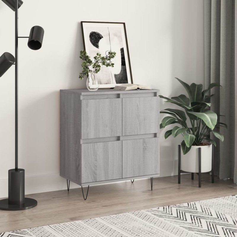 vidaXL Credenza Grigio Sonoma 60x35x70 cm in Legno Multistrato vidaXL Credenza Grigio Sonoma 60x35x70 cm in Legno Multistrato