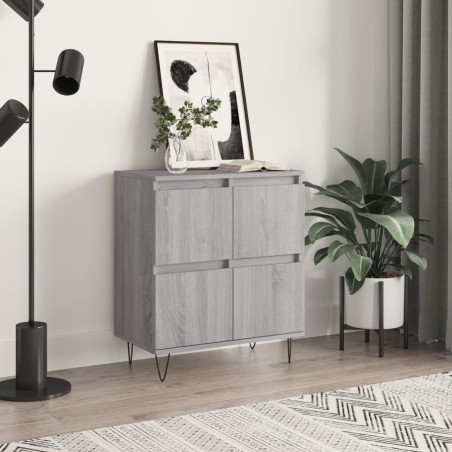 vidaXL Credenza Grigio Sonoma 60x35x70 cm in Legno Multistrato