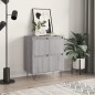 vidaXL Credenza Grigio Sonoma 60x35x70 cm in Legno Multistrato vidaXL Credenza Grigio Sonoma 60x35x70 cm in Legno Multistrato