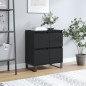 vidaXL Credenza Nero 60x35x70 cm in Legno Multistrato vidaXL Credenza Nero 60x35x70 cm in Legno Multistrato