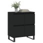 vidaXL Credenza Nero 60x35x70 cm in Legno Multistrato vidaXL Credenza Nero 60x35x70 cm in Legno Multistrato