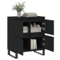 vidaXL Credenza Nero 60x35x70 cm in Legno Multistrato vidaXL Credenza Nero 60x35x70 cm in Legno Multistrato