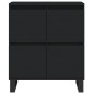 vidaXL Credenza Nero 60x35x70 cm in Legno Multistrato vidaXL Credenza Nero 60x35x70 cm in Legno Multistrato