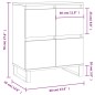 vidaXL Credenza Rovere Marrone 60x35x70 cm in Legno Multistrato vidaXL Credenza Rovere Marrone 60x35x70 cm in Legno Multistrato