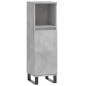 vidaXL Armadietto Bagno Grigio Cemento 30x30x100 cm Legno Multistrato vidaXL Armadietto Bagno Grigio Cemento 30x30x100 cm Legno Multistrato
