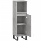 vidaXL Armadietto Bagno Grigio Cemento 30x30x100 cm Legno Multistrato vidaXL Armadietto Bagno Grigio Cemento 30x30x100 cm Legno Multistrato