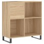 vidaXL Mobile Porta Dischi Rovere Sonoma 84,5x38x89 Legno Multistrato vidaXL Mobile Porta Dischi Rovere Sonoma 84,5x38x89 Legno Multistrato