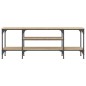 vidaXL Mobile TV Rovere Sonoma 121x35x45 cm Legno Multistrato e Ferro