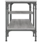 vidaXL Mobile TV Grigio Sonoma 121x35x45 cm Legno Multistrato e Ferro