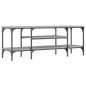 vidaXL Mobile TV Grigio Sonoma 121x35x45 cm Legno Multistrato e Ferro