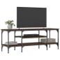 vidaXL Mobile TV Rovere Marrone 121x35x45 cm Legno Multistrato e Ferro
