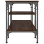 vidaXL Mobile TV Rovere Marrone 121x35x45 cm Legno Multistrato e Ferro
