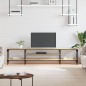 vidaXL Mobile TV Rovere Sonoma 201x35x45 cm Legno Multistrato e Ferro