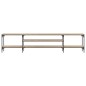 vidaXL Mobile TV Rovere Sonoma 201x35x45 cm Legno Multistrato e Ferro