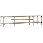 vidaXL Mobile TV Rovere Sonoma 201x35x45 cm Legno Multistrato e Ferro