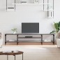 vidaXL Mobile TV Grigio Sonoma 201x35x45 cm Legno Multistrato e Ferro