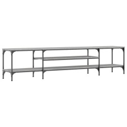 vidaXL Mobile TV Grigio Sonoma 201x35x45 cm Legno Multistrato e Ferro