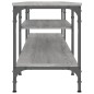 vidaXL Mobile TV Grigio Sonoma 201x35x45 cm Legno Multistrato e Ferro