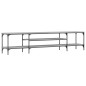vidaXL Mobile TV Grigio Sonoma 201x35x45 cm Legno Multistrato e Ferro