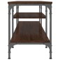 vidaXL Mobile TV Rovere Marrone 201x35x45 cm Legno Multistrato e Ferro