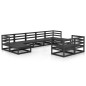 vidaXL Set Divani da Giardino 9 pz in Legno Massello di Pino vidaXL Set Divani da Giardino 9 pz in Legno Massello di Pino