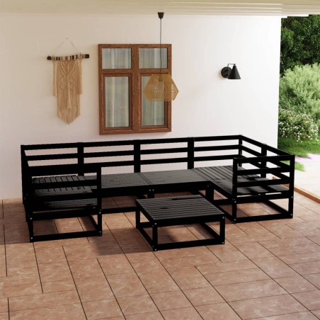 vidaXL Set Divani da Giardino 7 pz in Legno Massello di Pino