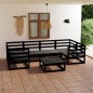 vidaXL Set Divani da Giardino 7 pz in Legno Massello di Pino vidaXL Set Divani da Giardino 7 pz in Legno Massello di Pino