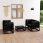 vidaXL Set Divani da Giardino 5 pz con Cuscini Legno Massello di Pino vidaXL Set Divani da Giardino 5 pz con Cuscini Legno Massello di Pino