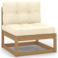 vidaXL Set Divani da Giardino 4 pz con Cuscini Legno Massello Pino vidaXL Set Divani da Giardino 4 pz con Cuscini Legno Massello Pino