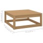 vidaXL Set Divani da Giardino 4 pz con Cuscini Legno Massello Pino vidaXL Set Divani da Giardino 4 pz con Cuscini Legno Massello Pino