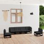 vidaXL Set Divani da Giardino 6 pz con Cuscini Legno Massello Pino vidaXL Set Divani da Giardino 6 pz con Cuscini Legno Massello Pino